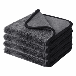 Shiny Bath Trockentuch,4 Stück 30x40cm Fast Dry XXL Duschkabinen Tuch Trockentuch zum Wasser Abziehen in Dusche & Bad