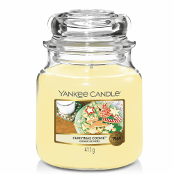 Yankee Candle Duftkerze im Glas (mittelgroß) | Christmas Cookie | Brenndauer bis zu 75 Stunden mittelgroße Kerze Christmas Cookie