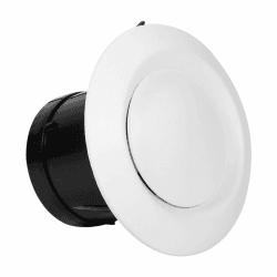 Lüftungskanal-Schlauchabdeckung, 4 Größen Deckenauslass-Abluftventil Luftentlüftungs-Anemostat(75mm)