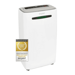 Exquisit Luftentfeuchter LE 2055 we | 400 Watt | Raumentfeuchter | Kindersicherung | Lufttrockner | weiß, 450 W, 240 V, 550 x 340 x 210 mm