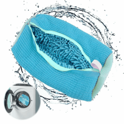 Yuragim Wäschenetz Wäschesack für Schuhe Sneaker, 1 Stück Wäschenetz Schuhe Waschmaschine Schuh Groß für Sneaker/Socken/BHs Multi Schutz Wäschenetz Wäschebeutel für Waschmaschine Reise Apartment(Blau) 1 Stück-blau