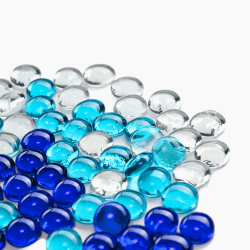JOYSAL Glasnuggets Bunt, 100 Stück Glassteine Deko, Muggelsteine, Mosaiksteine zum Basteln Zur Dekoration, Vase, Legematerial, Basteln etc 100 PCS