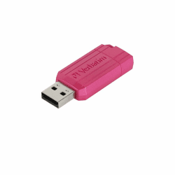 Verbatim PinStripe USB-Stick 32GB, USB 2.0, USB Speicherstick, für Laptop Notebook Ultrabook TV Autoradio, USB 2.0 Stick, Datenstick mit Schiebemechanismus, Hot Pink Hot Pink 32GB