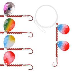 5Packs Angelköder Rig Spinnerbait Angellöffel Spinnerblätter Walleye Rig für Köderherstellung Kunstköder Blinker Spinner Wobbler Set Süßwasser Salzwasser Angelköder Rig