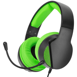 NITHO Janus Gaming Headset für PC/PS4/PS5/Xbox One/Xbox Series XS/Mobile/Tablet, mit Bügelmikrofon, 40-mm-Treiber, 3.5-mm-Audioanschluss, Over-Ear Kopfhörer mit Kabel - Grün