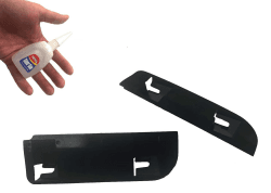 Reparatur-Clips für Nissan Qashqai (Heckklappen-Griff-Reparatur-Set) UK (J10 2006–2013) BMTICK UK EU (Standard-Kit mit Kleber) Standard Kit with Glue