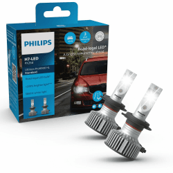Philips Ultinon Pro6000 Standard H7-LED Scheinwerferlampe mit Straßenzulassung*, 220% helleres Licht**, silber
