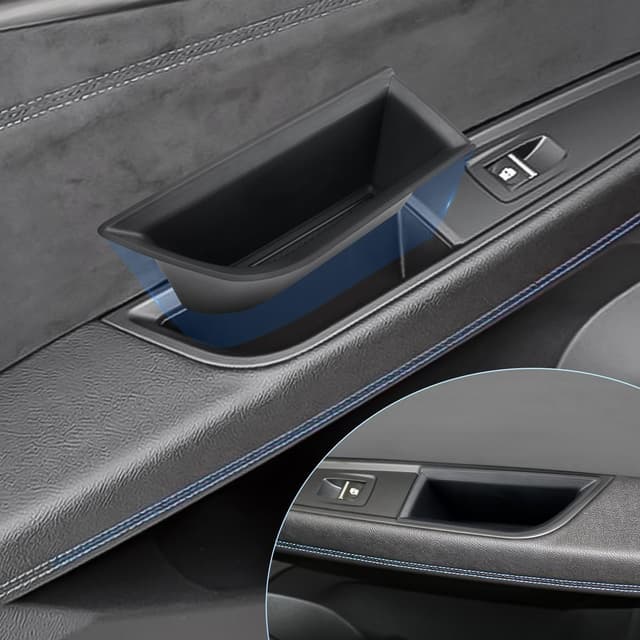 BIXUAN kompatibel mit Renault Austral 2023 Türablagebox Ablagefach zubehör, Organizer Tray Handschuhfach Hintertür Türgriff Tür Aufbewahrungsbox Container,Autotürgriff (Hintertür)