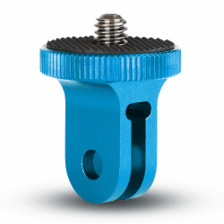 HSU Aluminium 1/4 Zoll Kamerahalterung Stativadapter für Insta360 X4 X3 X2, Sony, SJCAM, Xiaomi, Xiaoyi und Anderen Action-Kameras (1PCS,Blau) B-Blau-1Pcs