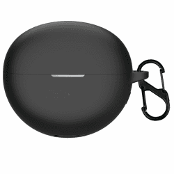 Silikon Hülle für Huawei FreeClip Bluetooth Kopfhörer, Schutzhülle Case Cover für Huawei FreeClip (Black)