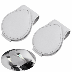 LightBeacon Brillenhalter für Auto,2 Stück Auto Sonnenbrillen Clip,Brillenhalter für Auto Sonnenblende,Magnetische Adsorption Sonnenblende,Sonnenbrillenhalter für Ticket Karten Brillen (Grau)