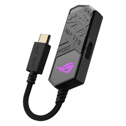 ASUS ROG Clavis USB-C Gaming DAC (ESS 9281 Quad DAC Verstärker, AI Noise Canceling Mic, MQA Rendering, Aura Sync RGB, kompatibel mit PC, Mobile, Playstation 5 und Switch)