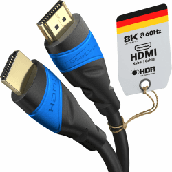 KabelDirekt – 4K & 8K HDMI-Kabel – 2m Kabel – Erhältlich in 0,15m bis 22,5m – für jedes HDMI Setup (4K@120Hz – 8K@60Hz – HDMI 2.0 – High Speed mit Ethernet – Blu-ray – PS5 – Xbox Series – Switch) 2m 1er-Pack