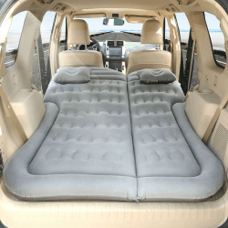 Rainpal Auto Luftmatratze mit Luftpumpe und Kissen für Reise Camping Zelt - Tragbare, Bequeme und Langlebige Aufblasbare Matratze für Kleine Autos, SUVs, MPVs im Kofferraum (Grau)