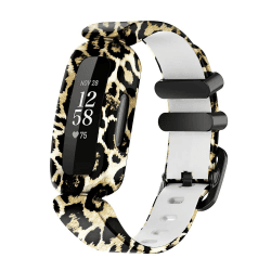 honecumi Ersatz Armbänder Kompatibel mit Fitbit Ace 3 Kinder Smart Watch Band Armband Strap Ersatzarmband Zubehör,Buntes Klassisch Verstellbares Sport Uhrenarmband für Ace 3 Leopardenmuster
