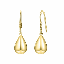SEVENWELL Klobige Gold Creolen für Damen leichte Wassertropfen Gold Tropfen Ohrringe mit Geschenkbox Stil 2