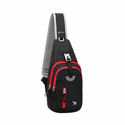 OIWAS Brusttasche Herren Sling Bag Schultertasche Umhängetasche Männerhandtasche Tasche für Outdoor Fotografie Wandern Fahrrad Motorrad Herren und Damen Klein Schwarz