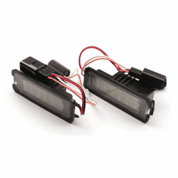 FOLGEMIR TOP LED Kennzeichenbeleuchtung, Nummernschilder Licht Xenon Weiss, CanBus, fehlerfrei für Golf, Passat, Polo, Boxster, Cayman, Carrera für Golf 4/5/6/7, Passat 3C / Carrera 997/991