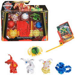Bakugan 3.0 Battle Pack mit 5 Bällen (2 Special Attack Bruiser und Diamond Dragonoid und drei Core Balls), für Kinder ab 6 Jahren Battle 5-pack Bruiser Single