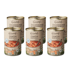 Reichenhof I Bio-Fertiggerichte 6er Box Italien I 3x Ravioli (3x 400g) und 3x Italienischer Nudeltopf (3x 400g)