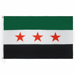 AZ FLAG - Flagge Freie Syrische Armee - 150x90 cm - Syrien Fahne 100% Polyester mit Messing-Ösen - 110g Freie Syrische Armee 150x90 cm