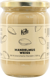 KoRo – Weißes Mandelmus 500 g – Nussmus ohne Zusatz von Zucker und Palmöl – 100% Mandeln – Unvergleichbar cremig – Vegan – Proteinquelle 500 g (1er Pack)