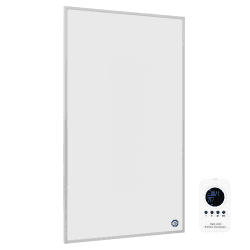 Hocosyme Infrarotheizung mit Thermostat 1000 Watt, Infrarotheizung Wandmontage bis 120 Grad Celsius für 10-25㎡ - 1-3 Min auf Betriebstemperatur - TÜV- mit Fernbedienung. 1000W-Fernbedienung