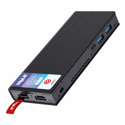 MeLE PCG02 Pro Mini PC Stick Celeron N5105(bis zu 2.9GHz) 8GB 128GB Micro Computer Lüfterloser Kleiner Desktop mit 2.4G/5G WiFi, Bluetooth, Dual 4K HDMI, VESA PCG02 Pro N5105 8GB+128GB