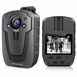 CAMMHD C8-32GB 1296P Body Cam 12 Stunden Tragbare Audio und Video Bodycam 170° Weitwinkel Polizei Körperkamera Externe Karte Design mit Austauschbarer Speicherkarte