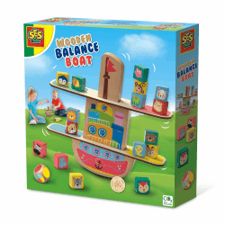 SES Creative Balancierspiel Boot aus Holz