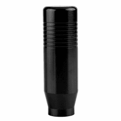 Keenso Schaltknauf, Universal Aluminiumlegierung Auto Schaltknauf Shifter Adapter Schaltgetriebe(Schwarz)