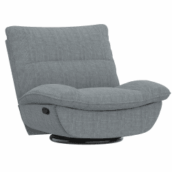 FLEXISPOT Relaxsessel, Manueller Sessel, Schlafsessel, Drehsessel mit Rocking, Liegesessel im Wohnzimmer, Fernsehsessel mit verstellbare Rückenlehne, Ruhesessel für Senioren & Stillenden (Light Gray)