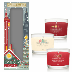 Yankee Candle Geschenkset | 3 duftende gefüllte Signature Votivkerzen | Perfekte Weihnachtseschenke für Frauen 3 Votivkerzen (Weihnachten)