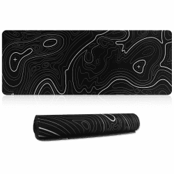 HoYiXi Mauspad XXL 600 x 300 x 3 mm Gaming Mausmatte, mit Anti Rutsch Gummiboden Mousepad,für Heimbüroarbeit Maus Mat 600 x 300 x 3 mm,Schwarz 600 x 300 x 3 MM Schwarz