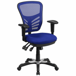 Flash Furniture Bürostuhl, Metall, Blau, 69 x 65 x 112 cm Blau 68.58 x 64.77 x 112.4 cm