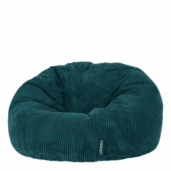 Icon Kingston Sitzsack, Blaugrün, Sitzsack Sessel, Cord Sitzsack, Sitzsack Erwachsene mit Füllung, Sitzsack Flauschig, Sitzsack Schlafzimmer, Sitzsack Wohnzimmer Blaugrün Sitzsack
