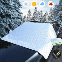 Frontscheibenabdeckung, Sonnenschutz Auto Windschutzscheibenabdeckung, Autoscheibenabdeckung für Gegen, Schnee, EIS, Frost, Staub, Sonne Geeignet für die Meisten Autos SUV