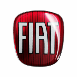Fiat AMS 32020 Aufkleber Professional 3D Ersatzteil Logo vorne + hinten für Doblo