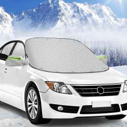 Frontscheibenabdeckung Winter Magnet 156x126cm, Windschutzscheibenabdeckung Scheibenabdeckung Auto Winter SUV, Frostschutz Auto Frontscheibe Abdeckung Windschutzscheibe Winter Anti Schnee EIS Frost