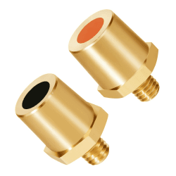 Litorange Messing-batteriepoladapter Paar,M8-Außengewinde Batteriepol,Batteriepolklemmen,Batteriepoladapter für für Auto-Lithium-Batteriepol-Ersatz AG:M8