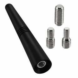 VooGenzek 9.2cm Autoantenne Auto Antenne, FM DAB Dachantenne Auto, Autoantenne Kurz Universal, Mit 3 Schrauben (M4, M5, M6), für den FM/AM Radioempfang