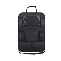 3 in 1 Rückenlehnenschutz Auto Kinder Rückenlehnen Halter Autositz Organizer Rückenlehnen Organizer Auto Große Kapazität Auto Oganizer mit iPad Tablet-Tasche 65*45cm Wasserdicht und multifunktional