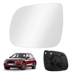 Kamanan Rückspiegelglas Spiegelglas Auto Außen Spiegelglas Ersatz Beheizbar Rückspiegelglas Spiegelglas Außenspiegel für Q5 2008-2016, für Q7 2009-2014 (Links) Links Rückspiegelglas für Q5