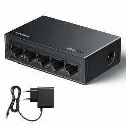 UGREEN LAN Switch 5-Port Netzwerk Switch Gigabit Switch automatische Geschwindigkeit von 10/100/1000Mbps,Duplexanpassung,Plug-und-Play,Ethernet Switch für TV/Laptop/Switch/Router/Monitor