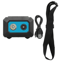 Super HD 1080P DV-Sportkamera, Am Kopf Montierter Action-Video-Camcorder mit DVR-Recorder-Kopfkamera für Fotografische Outdoor-Aufnahmen zu Hause und auf Reisen (Schwarz Blau)