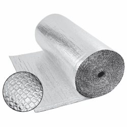 Dripex Aluminisierte Isolierfolie Dämmfolie Doppelte Alu-Luftpolsterfolie Dachisolierung 3-4mm Isolierungsfolie Wärmehaltung (0.6x10m - 6㎡) Aluminisierte/Einzelne Blase 0.6x10m - 6㎡