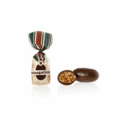 Venchi Nougatine, Pralinen in Großpackung 1 kg – karamellisierte Haselnusskerne umhüllt von Zartbitterschokolade – glutenfrei