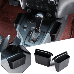 DIYUCAR ABS Kunststoff Auto Mittelkonsole Seitenaufbewahrungsbox Organizer Tablett für Ford Ranger Wildtrak 2015-2021 Autozubehör