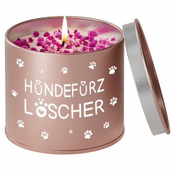 PRSTENLY Geschenke für Hundebesitzer Frauen, 9OZ Duftkerze Mit Spruch - Hundefurz Löscher, Lustige Geschenk für Hunde Liebhaber Frau Freundin zum Geburtstag Weihnachten, Geburtstagsgeschenk für Frauen