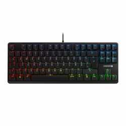 CHERRY G80-3000N RGB TKL, Kabelgebundene Gaming-Tastatur Ohne Nummernblock, Deutsches Layout (QWERTZ), RGB-Beleuchtung, Original MX SILENT RED Switches, Schwarz Deutsches Layout - QWERTZ Mx Silent Red Switches